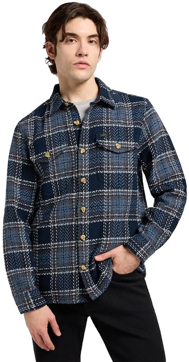 Lee 112372627 Relaxed Fit Overhemd Met Lange Mouwen 2XL Man Grijs