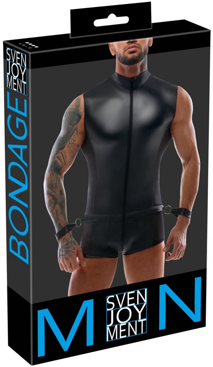 Mouwloze Bondage Mannen Jumpsuit