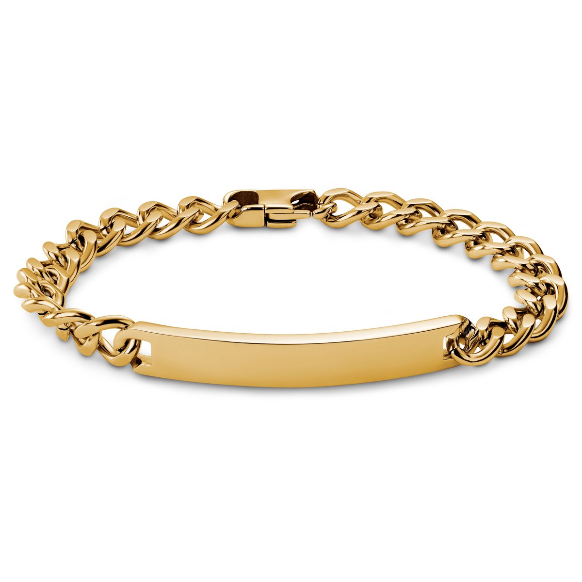 Nomen | 7 mm Goudkleurige ID-plaatarmband