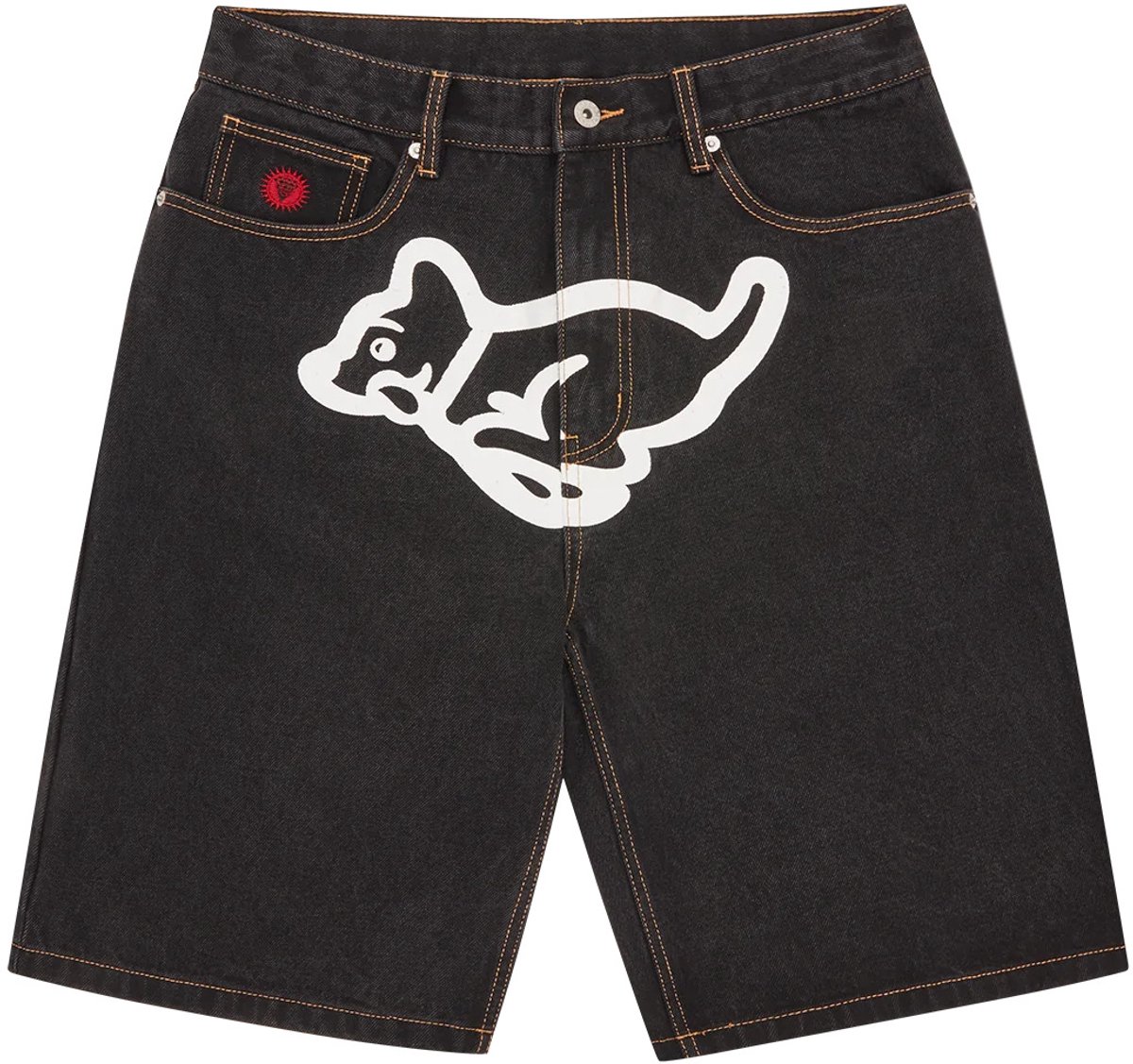 Denim shorts Icecream Running Puppy