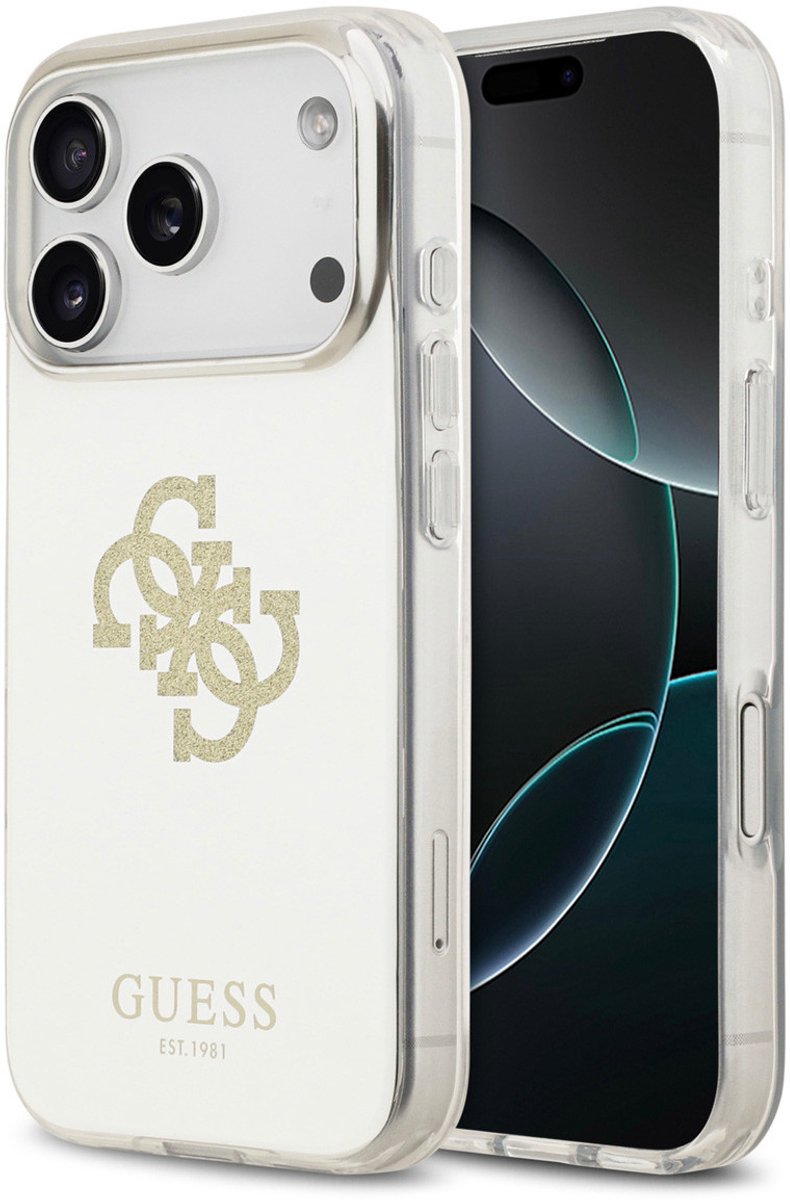 Guess Back cover voor Apple iPhone 17 Pro in de kleur Gold
