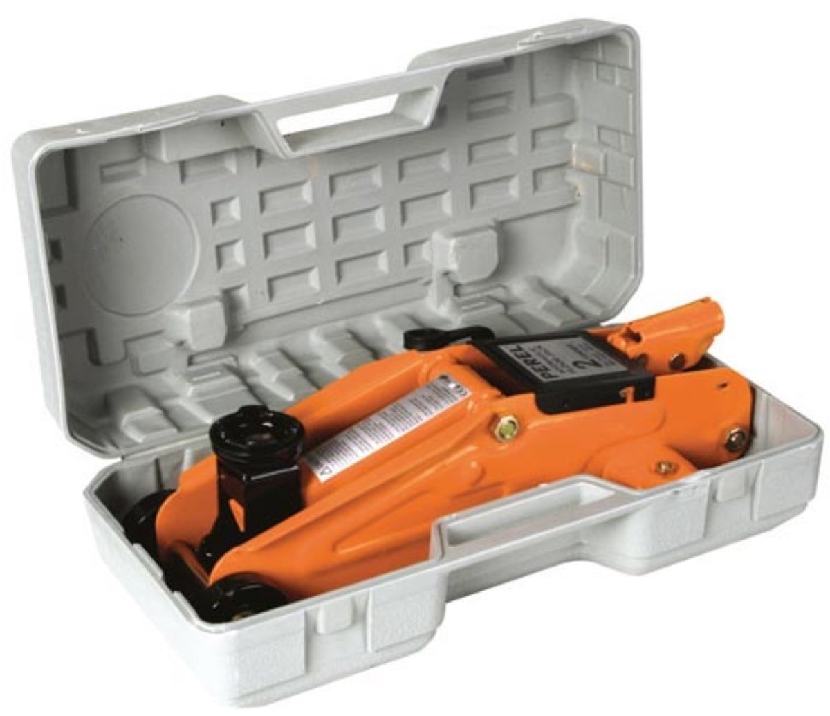 Perel Hydraulische Rolkrik met opbergkoffer - 2 ton