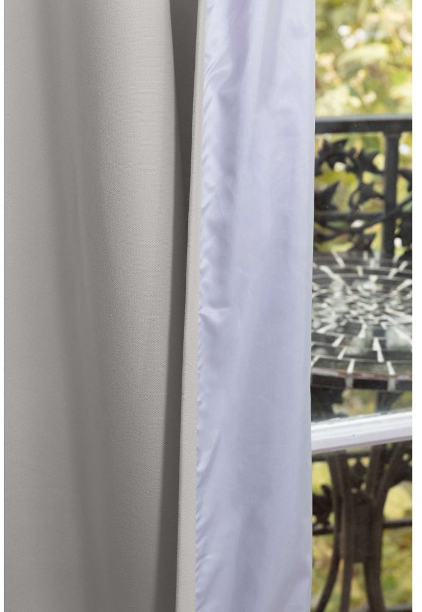 MOONDREAM ThermActiv® Winter+Zomer Thermisch Gordijn | Anti-Koude en Anti-Warmte Isolatie | Gepatenteerde Technologie | EU-fabricaat | Plooiband | Grijs MC17 | 130 x 250 (BxH) cm