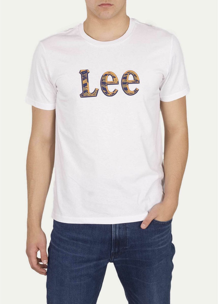 T-shirt Lee Camo Package Bright Blauw