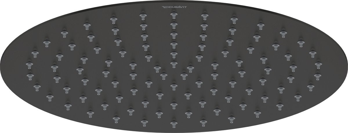 Duravit Regendouche Ø300 mm – Douchekop – EasyClean – Verstelbaar – Zwart Mat