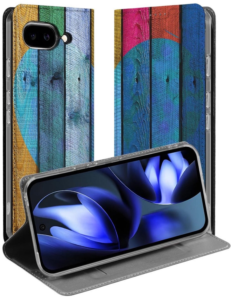 Google Pixel 9a Standcase Hoesje Wood Heart