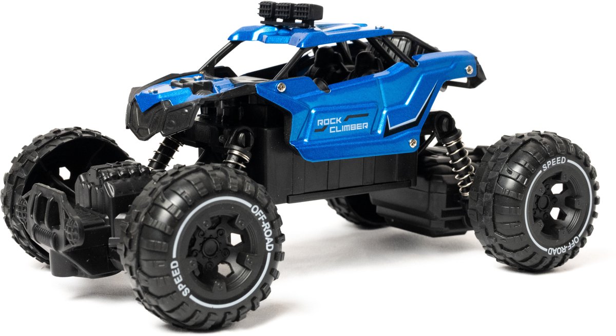DMG Supply RC Auto - Bestuurbare Auto - Raceauto - Blauw - Binnen en Buiten - 15 km/u - Vanaf 7 Jaar
