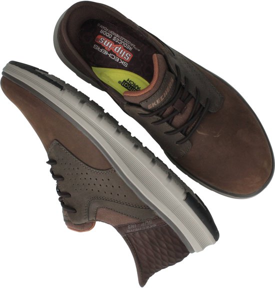 Skechers Slip-Ins : Orell-Yates, Homme, Marron, Baskets pour femmes, pointure : 45