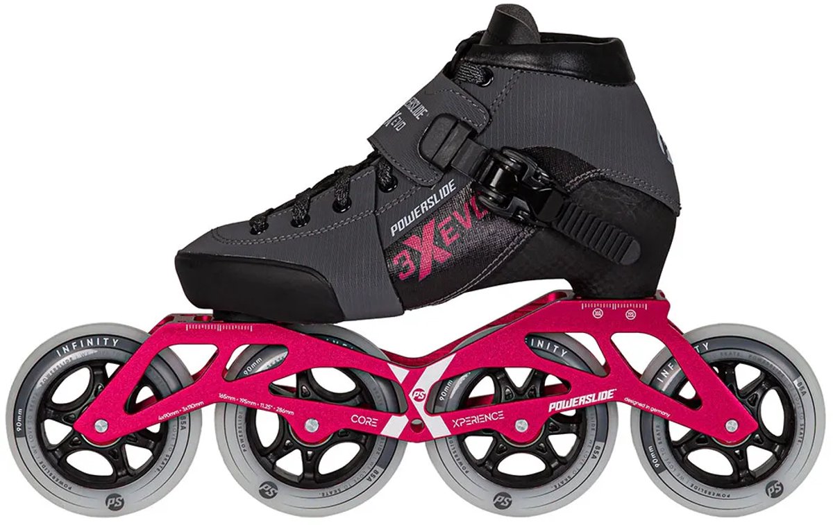 Powerslide Triple X Evo Adjustable Junior Skates Jongens Meisjes Roze