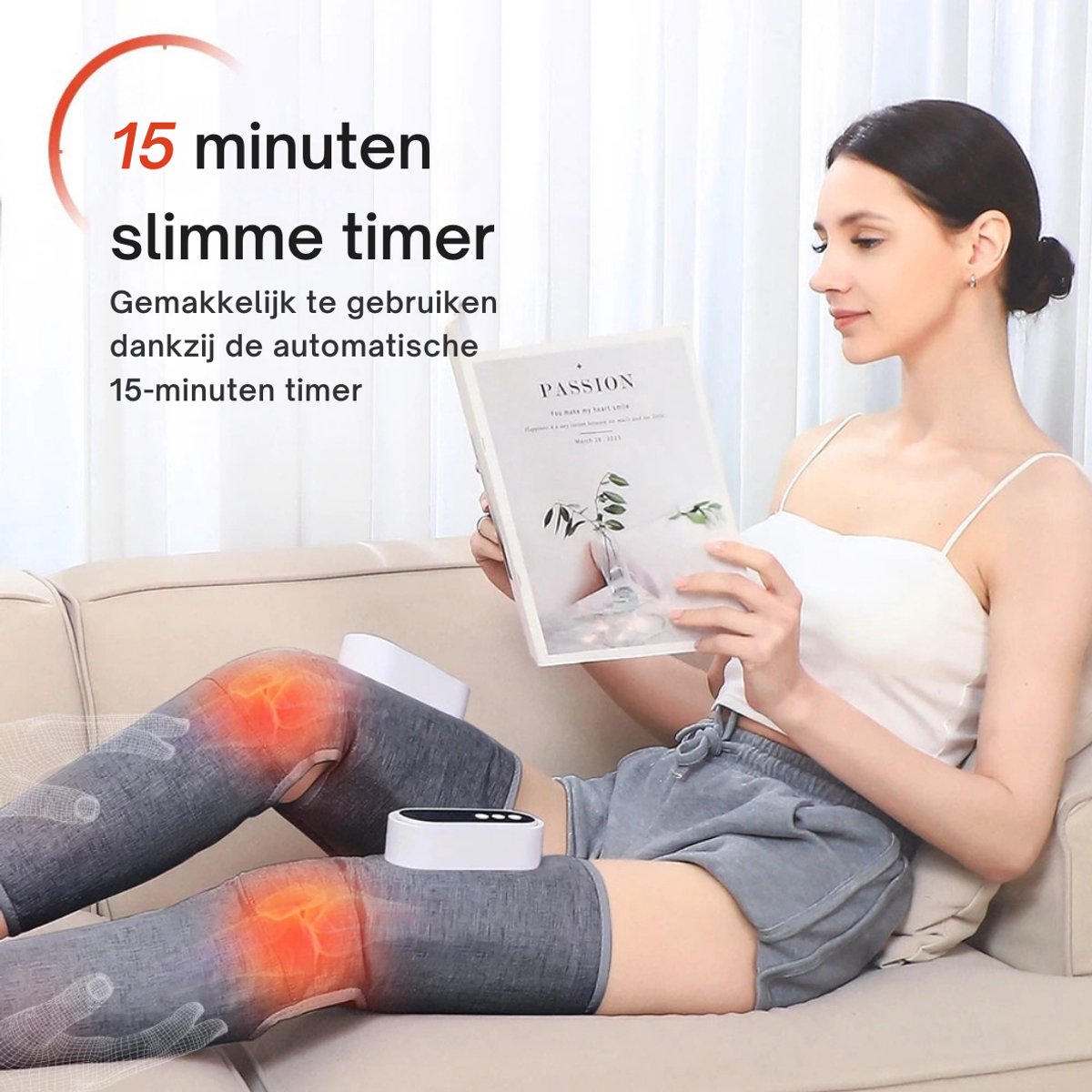 Beenmassage Draadloos Massageapparaat voor Kuit en Been - afbeelding 2