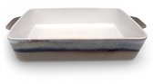 Lavandoux - Ovenschaal - Reactief Glazuur - Rechthoekig - Taupe - L: 36 x 22 cm
