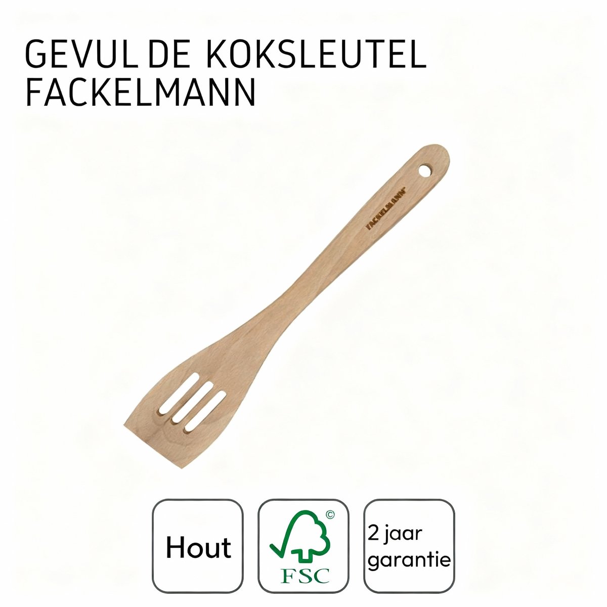 Keukenspatel met openingen 30 cm Fackelmann