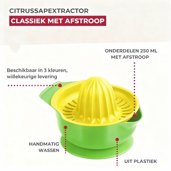 Handmatige citruspers Fackelmann Colors Edition van Merkloos — afbeelding 5