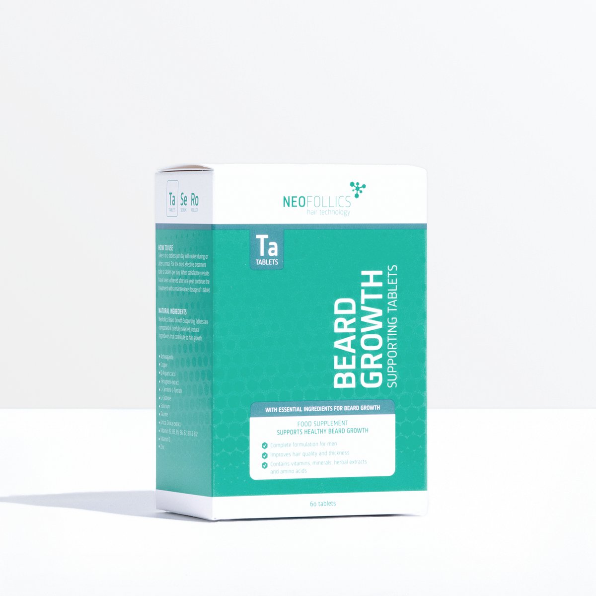 Bol.com Neofollics Beard Growth Supporting Tablets – Geavanceerd baardsupplement voor mannen – Met Biotine, EGCG & natuurlijke D... aanbieding