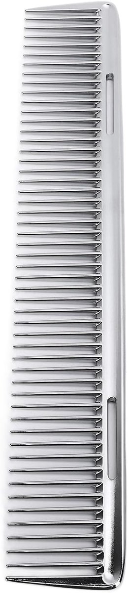 Kapperskam Aluminium - Professionele Stylingkam - Haar Knippen Stylen - Niet-statisch Lichtgewicht - 24 x 6 x 1 cm - Zilverkleurig