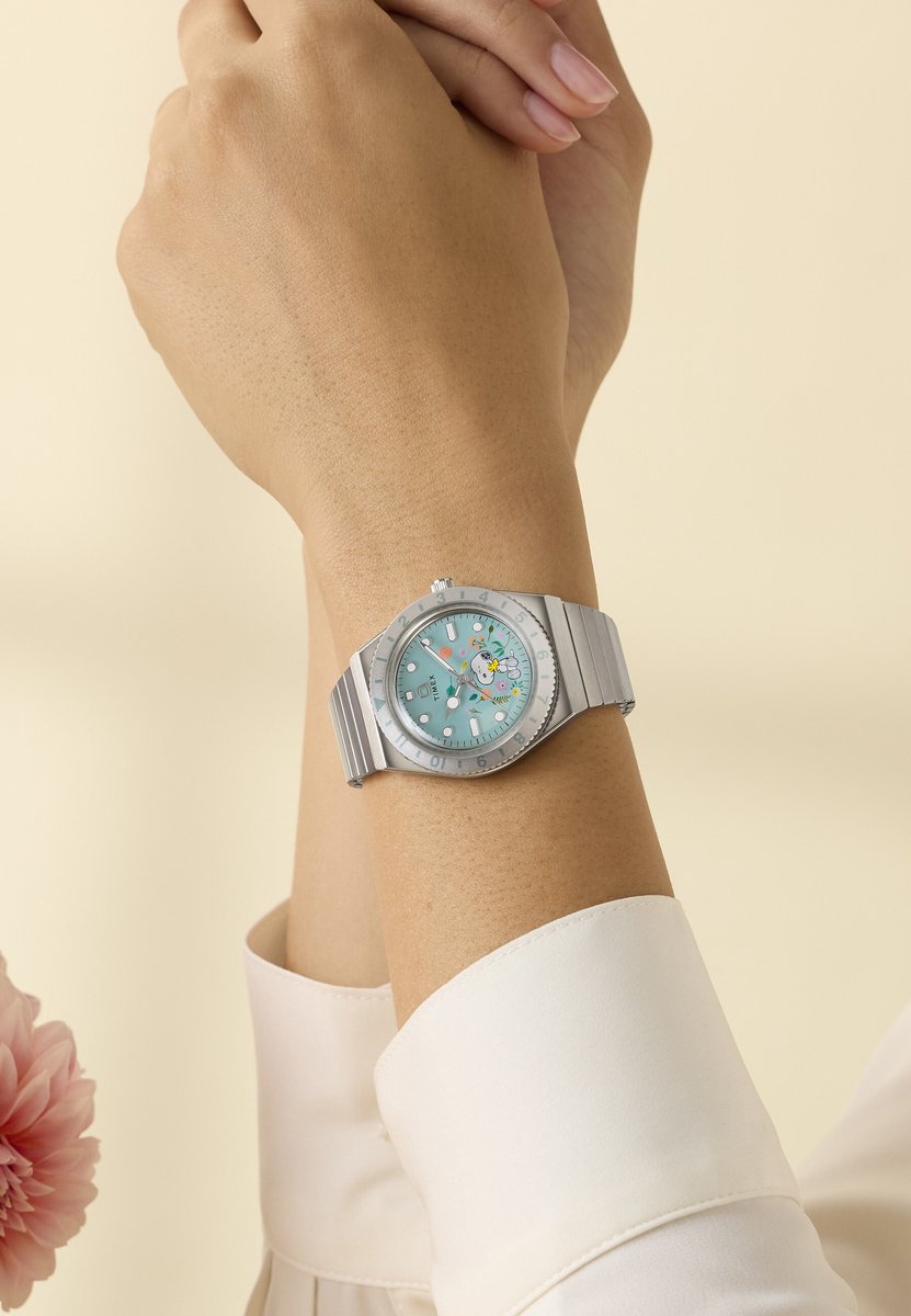 Timex Timex X Peanuts Q Timex Quartz Analoog Horloge Silver Tone Kast: 100% Roestvrij Staal | Armband: 100% Roestvrij Staal 36 mm TW2Y52700AJ