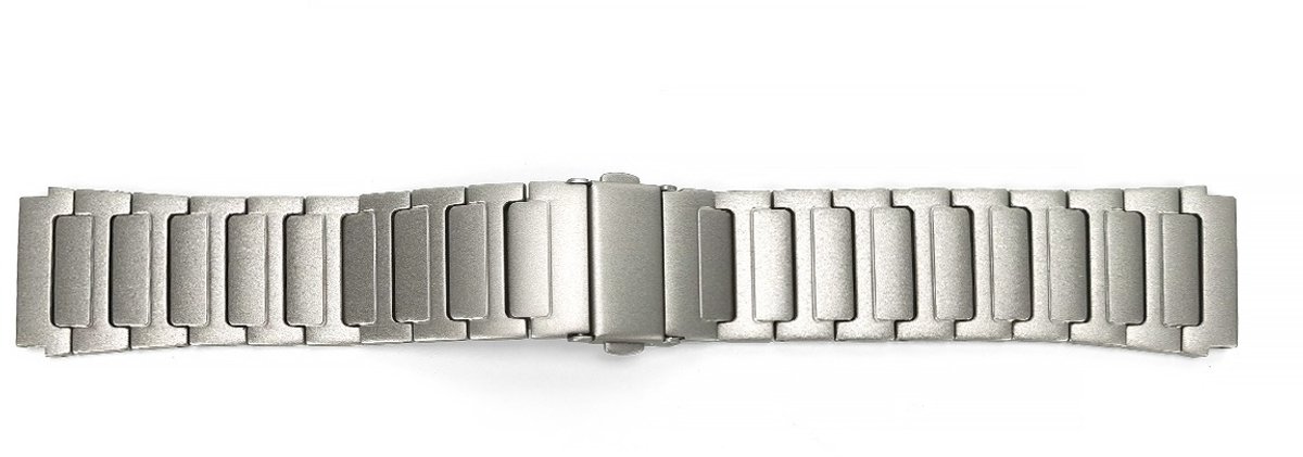 Titaniumgrijs 22 mm universeel horlogebandje - Premium kwaliteit