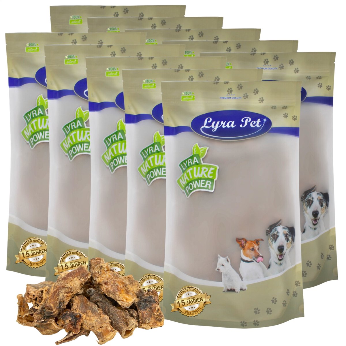 10 kg Lyra Pet® ossenstaartstukken