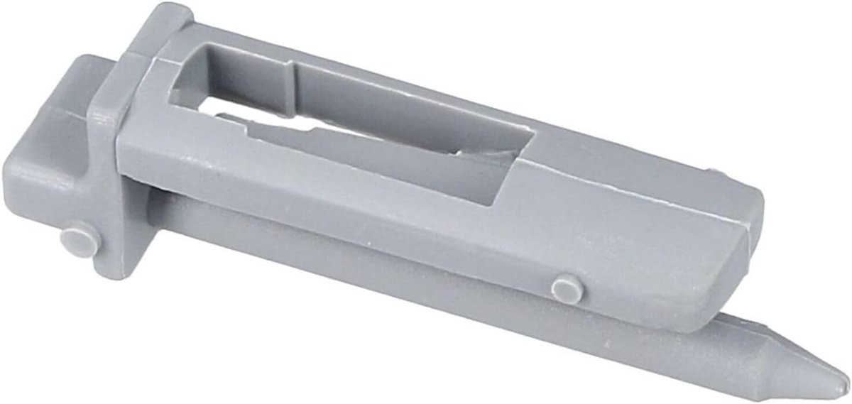 Vaatwasser Onderdeel - Looprailaanslag Korftje - Vaatwasser Reparatie - Precisie Pasvorm - 12 x 44 cm - Grijs
