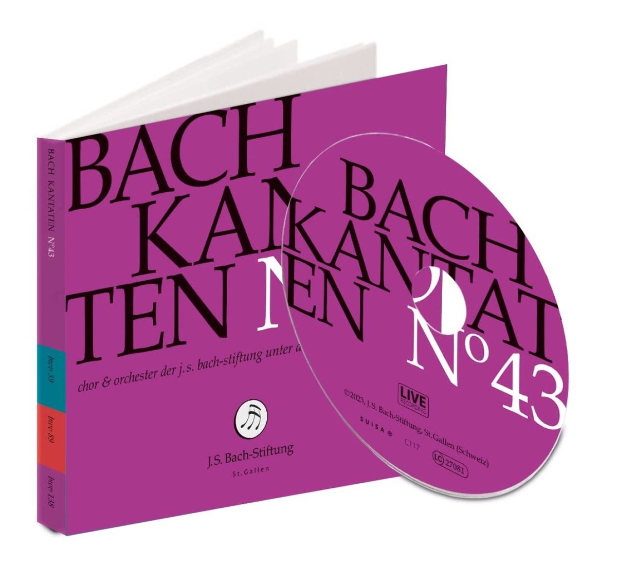 Chor & Orchester Der J.S. Bach Stiftung St. Gallen, Rudolf Lutz - J.S. Bach: Kantaten N° 43 (CD)