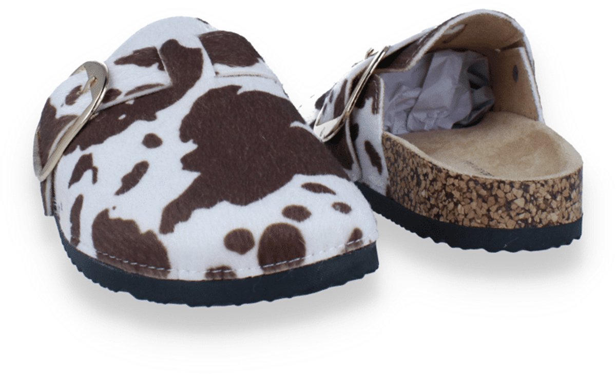 Mode-mania Dames Pantoffel | Bruin | Maat: 41