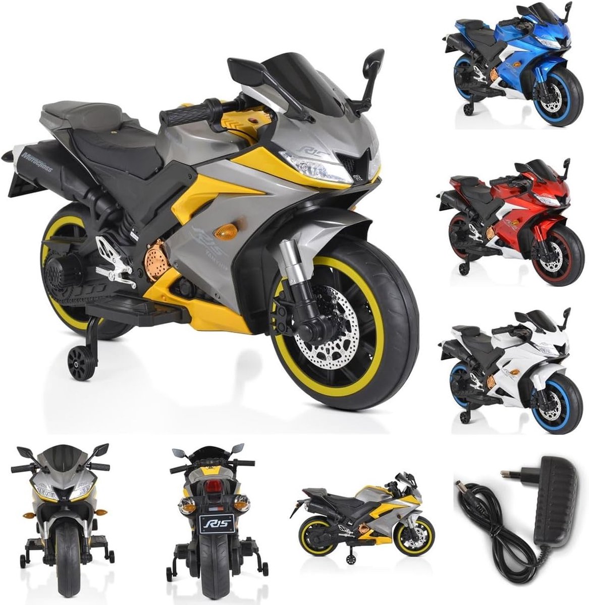 Elektrische Kinder Motor - Kindermotor Crossmotor - Buiten Spelen - Met MP3 en Bluetooth