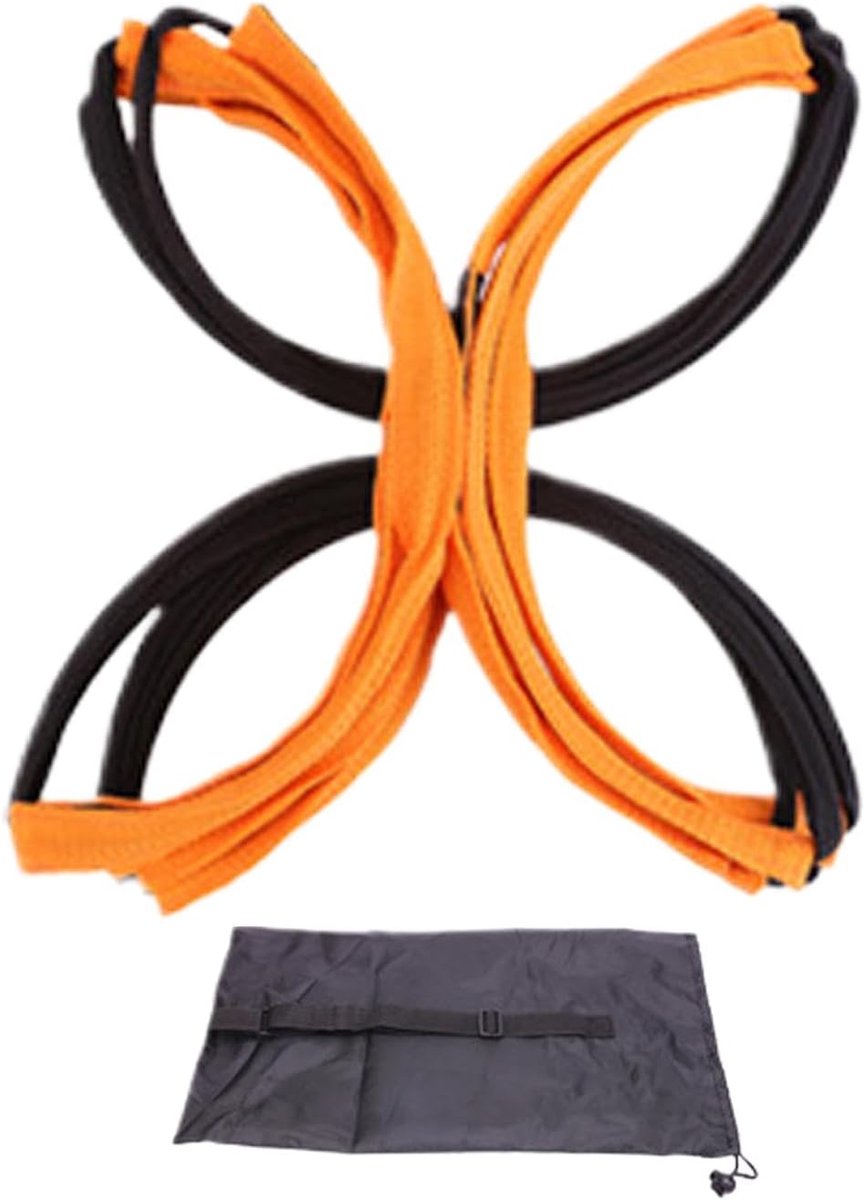 Voetbal Trainingsladder - Snelheidsladder Behendigheidstrainer - Sportprestaties Verbeteren - Verstelbare Sporten - 15.87 inches lengte - Geel