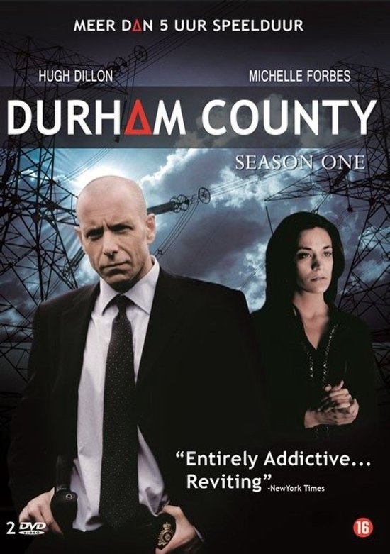 Durhams County Seizoen 1 DVD hoes met Hugh Dillon en Michelle Forbes. Meer dan 5 uur speelduur.