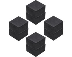 8pcs Anti-Vibratie Harde Rubberen Mats voor Wasmachine, 50mm Vierkante Pad voor Vibratie Isolatie, 30mm Dik, Geluidsreductie voor HVAC Compressor Airconditioning