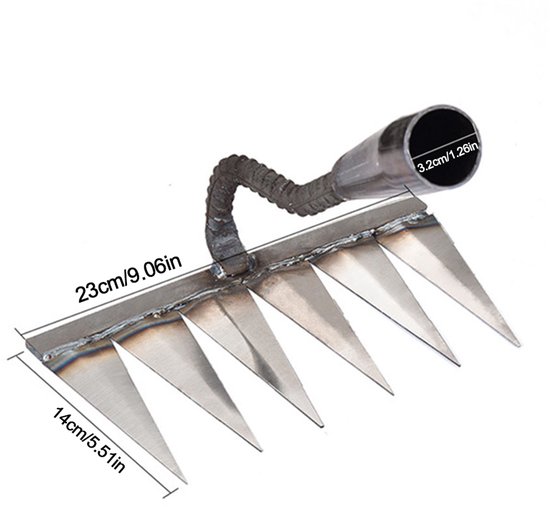 Tuin Hark - Staal - Scherpe - Verticuteermachine - Handhark — afbeelding 2