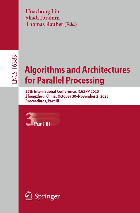 Springer Nature Proceedings Computer Science 3 - Algorithms  ... - cover