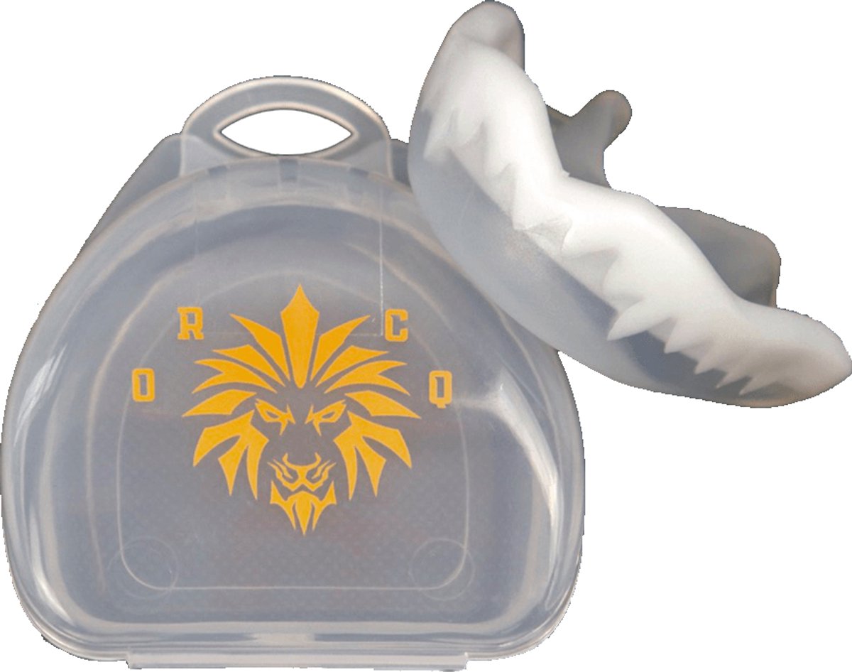ORCQ Vampier Gebitsbeschermer - Mouthguard voor Boksen, Kickboksen en Hockey - Gebitsbeschermer voor volwassenen - Bitje met opbergdoosje - Wit