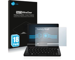 Savvies - Screenprotector voor GPD Pocket 3 - Folie Beschermfolie transparant 18 Stuks
