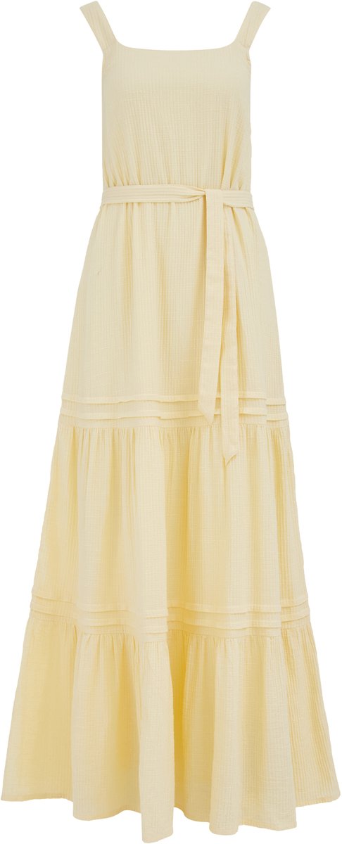 WE Fashion Dames maxi jurk met structuur