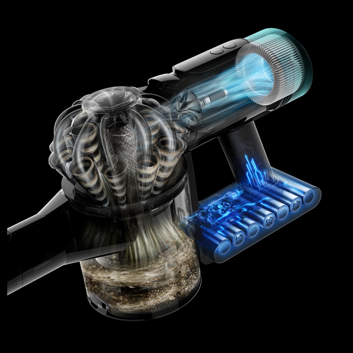 Dyson V10 Konical - Steelstofzuiger - Zwart/Paars - 150 Air Watts — afbeelding 4