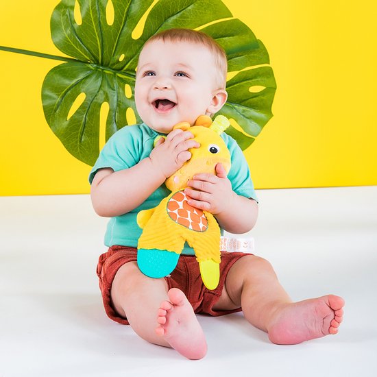 Baby knuffeldoek giraf met bijtfiguur - Bright Starts - vanaf 0 maanden — afbeelding 3