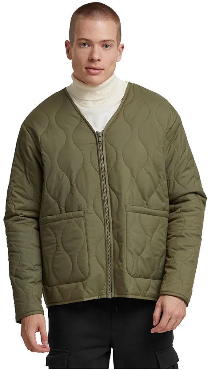 Urban Classics Padded Quilting Jacket S Olijfgroen
