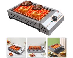 LeeuwenChoice® Elektrische BBQ - RVS Camping Grill - Outdoor BBQ Brander