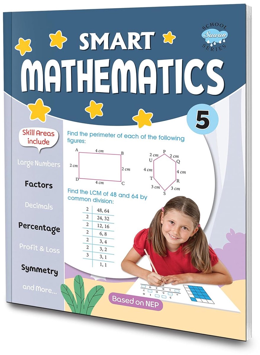 Slimme Wiskunde - Rekenen Boek - Basisonderwijs Leren - Gedetailleerde Oplossingen - 28x22x2 cm
