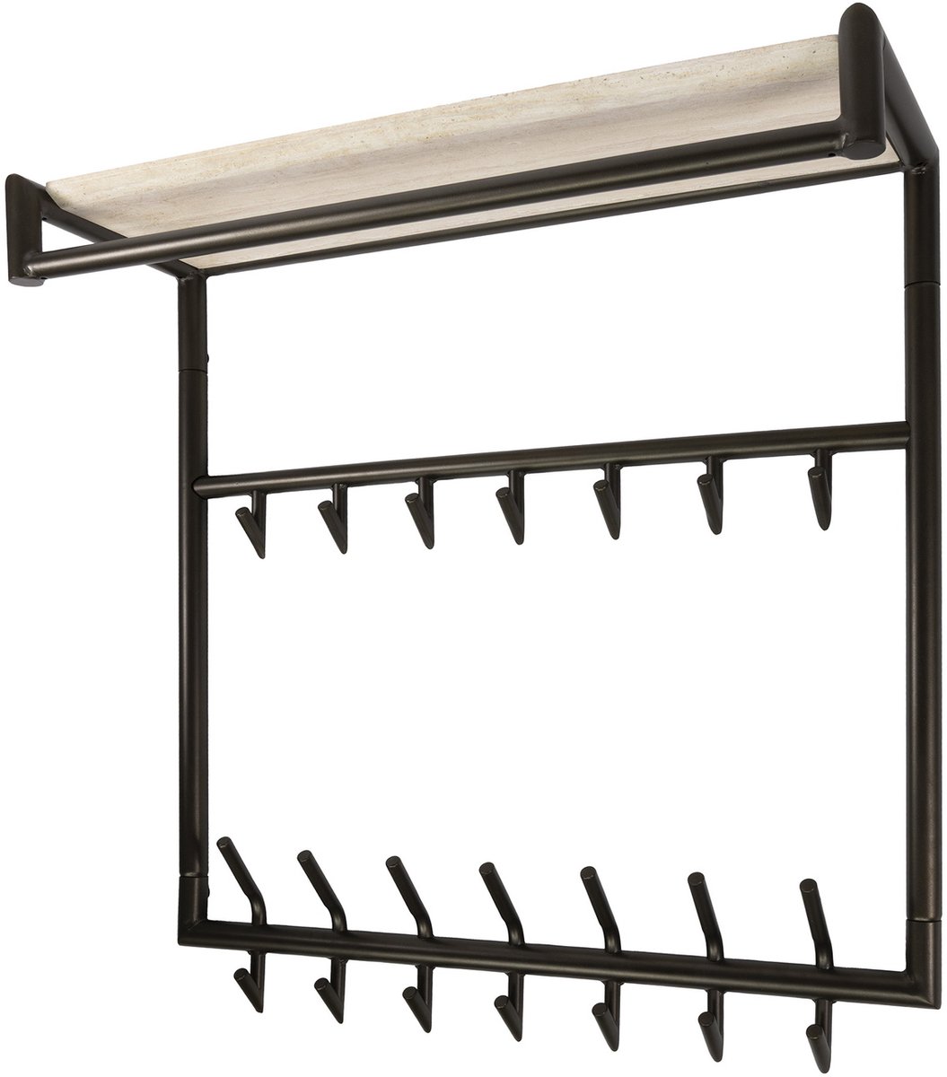 Giga Living Kapstok Terra - Travertin - 85x27x85cm
