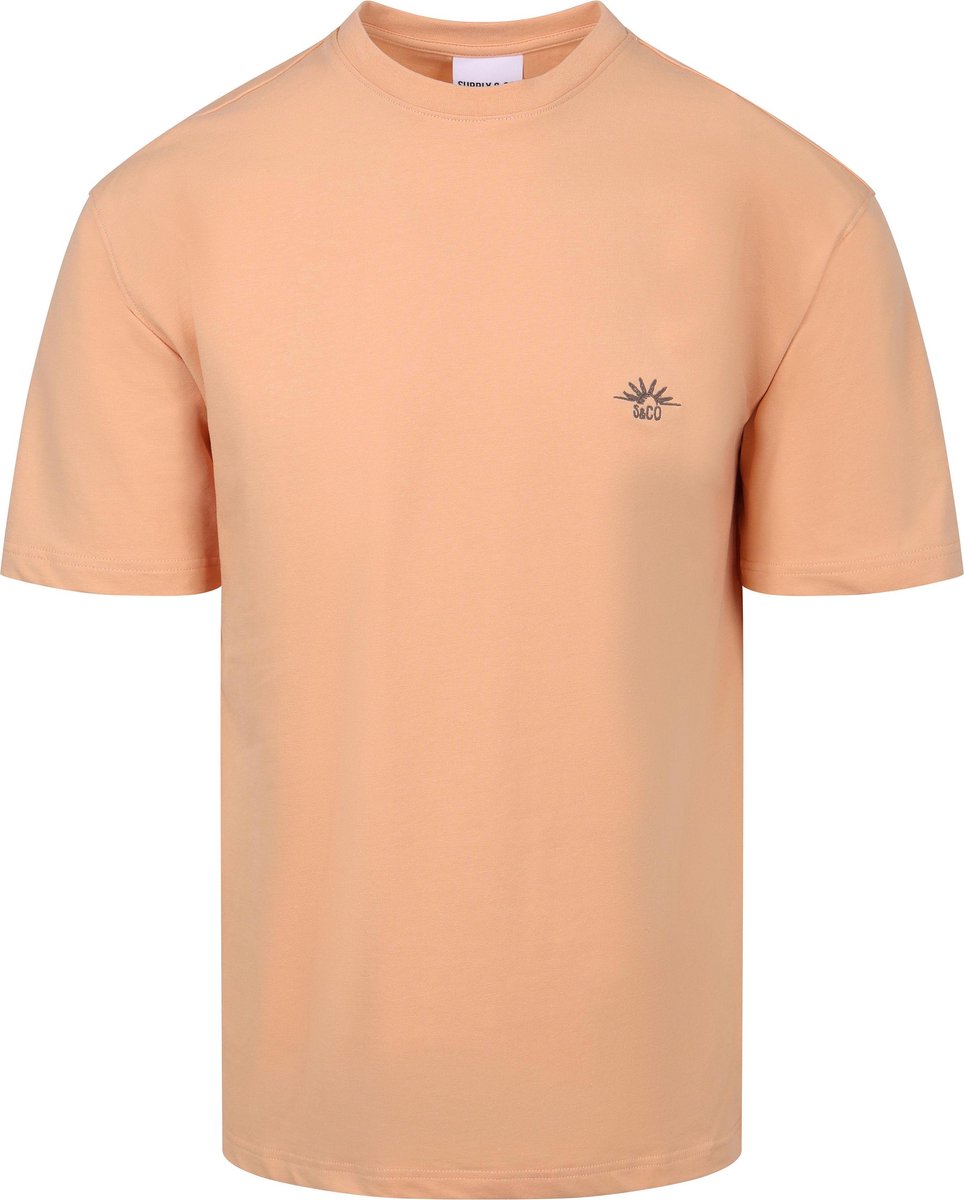 Supply & Co T-Shirt Backprint Oranje - Maat XL - Heren - Casual T-shirts