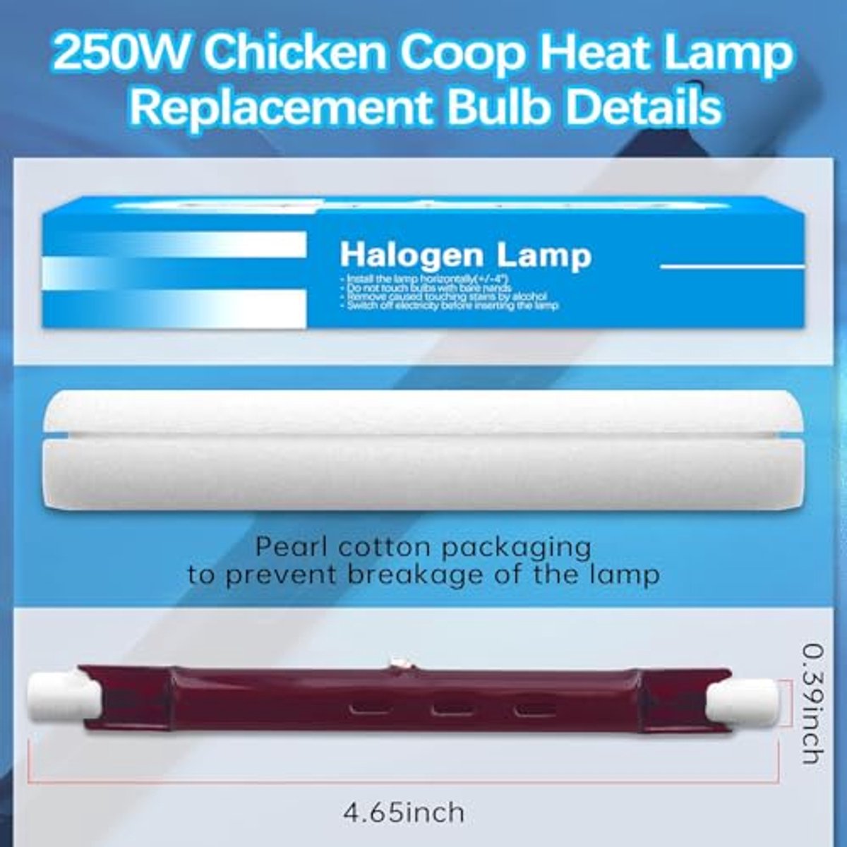 Warmtelamp voor Gevogelte - Infrarood Verwarming - 175 W