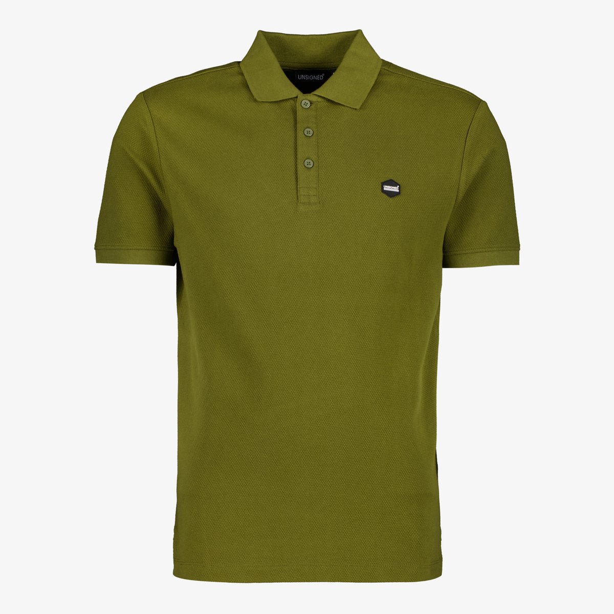 Unsigned heren polo donkergroen - Maat XL