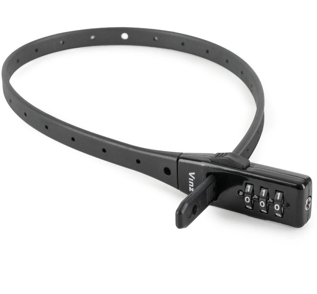 VINZ Aspen Helmslot / Racefiets Slot / Skislot - Zwart