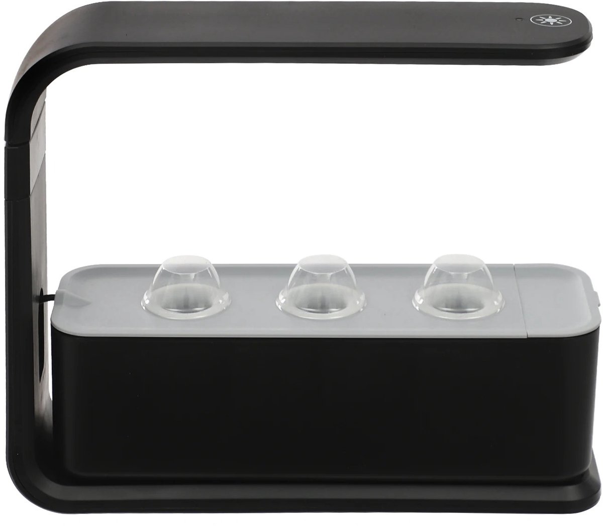 Norvia - Indoor Kweekkas - Kweeklamp - Kweektafel Met LED - 15W - Vensterbank - Keuken - Compact - Verstelbare Lamphoogte - Zwart