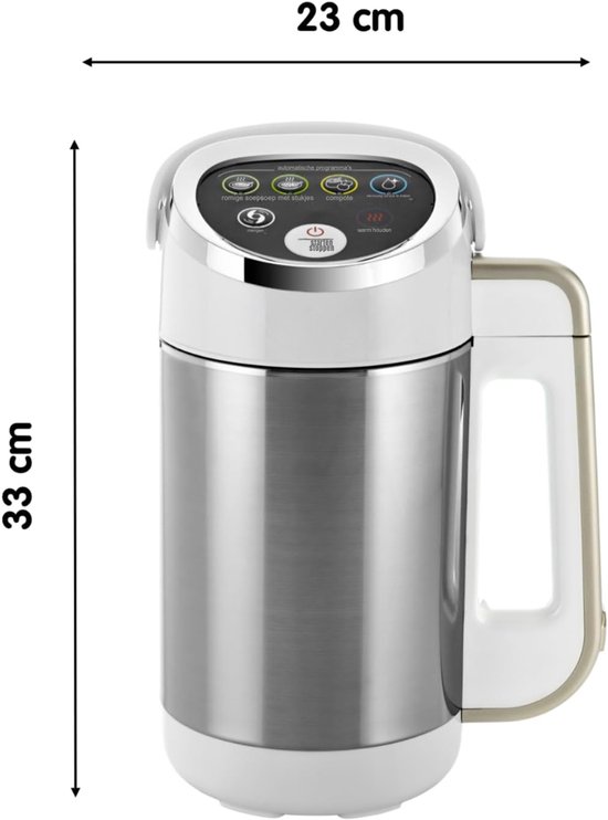 Aura® Soepmaker - Soepmakers - Soupmaker - Zilver- 24cm x 23cm x 40cm van Aura — afbeelding 2