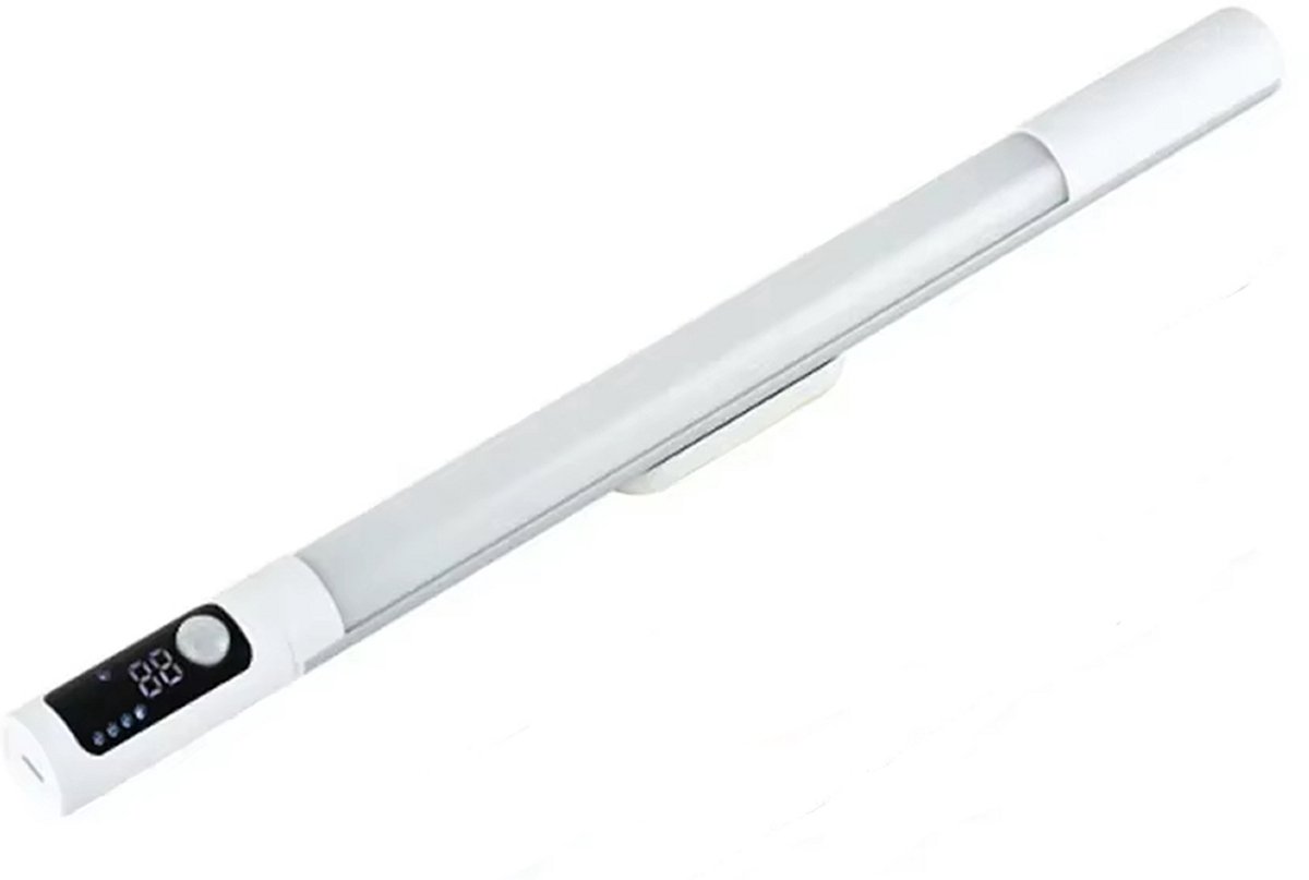 De Beste Gadgets Oplaadbare LED Light Bar – Dimbare Magnetische LED-verlichting Wit - Kastverlichting met bewegingssensor - LED verlichting onder kast - Draadloze LED lamp - USB oplaadbare LED verlichting - keukenverlichting