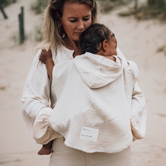 Koeka baby badponcho Faro - 74/80 - katoen - wit van Merkloos — afbeelding 4