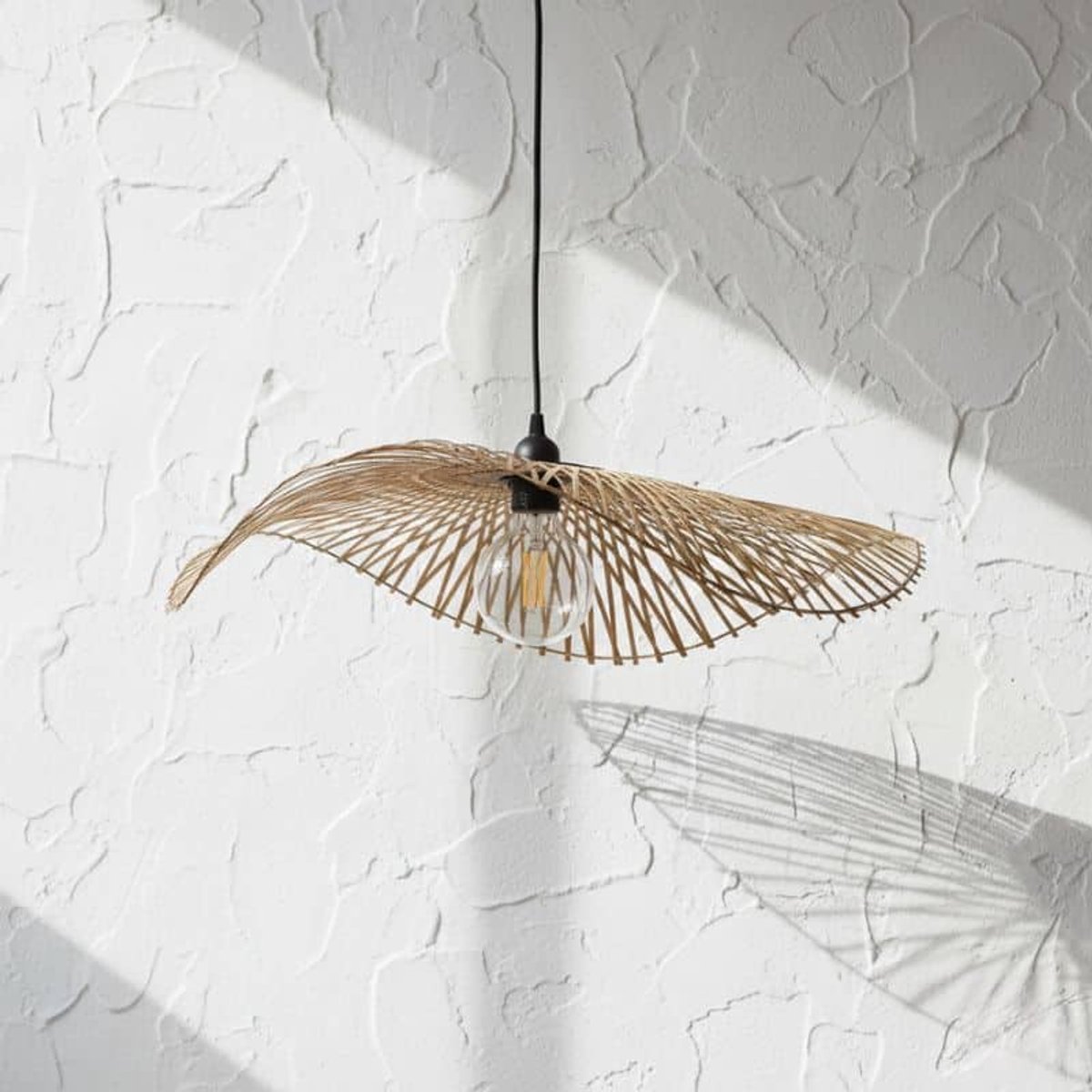 Bamboe hanglamp Serra -Ø60cm- bamboe hanglamp - 4Shine