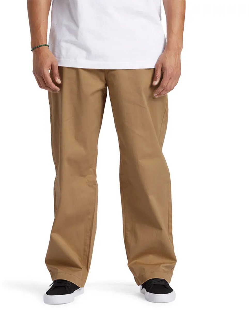 Dc Shoes Worker Baggy Chino Broek 34 34 Man Incense